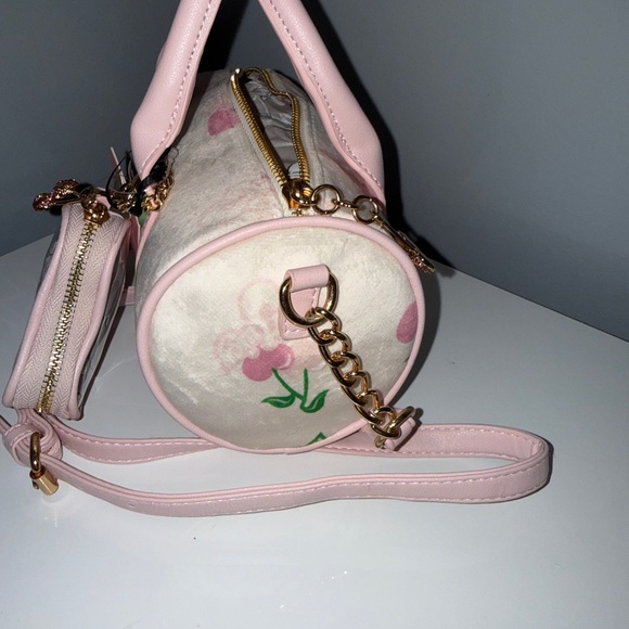 Juicy Couture Cherry Gelato Mini Barrel Bag Cream Pink Y2K Retro Crossbody - Picture 4 of 6